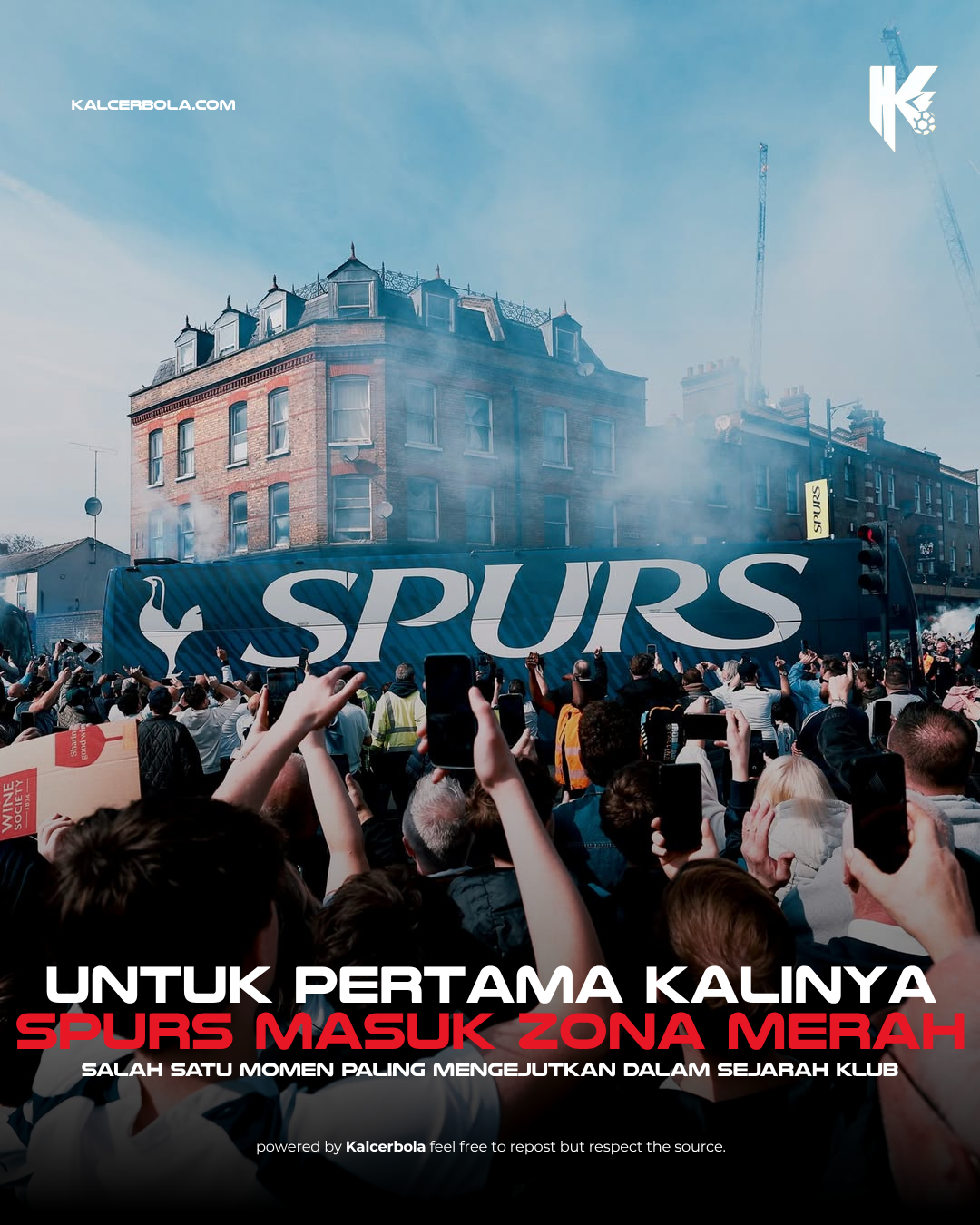 Spurs Masuk Zona Merah untuk Pertama Kali