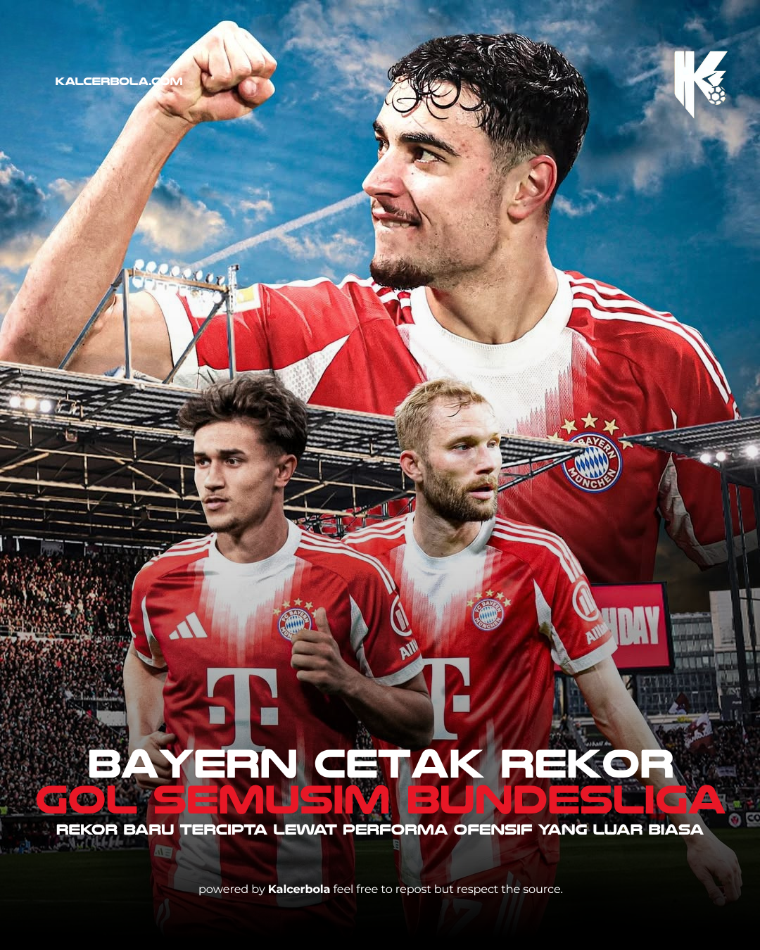 Bayern Tembus 105 Gol, Pecahkan Rekor Bundesliga