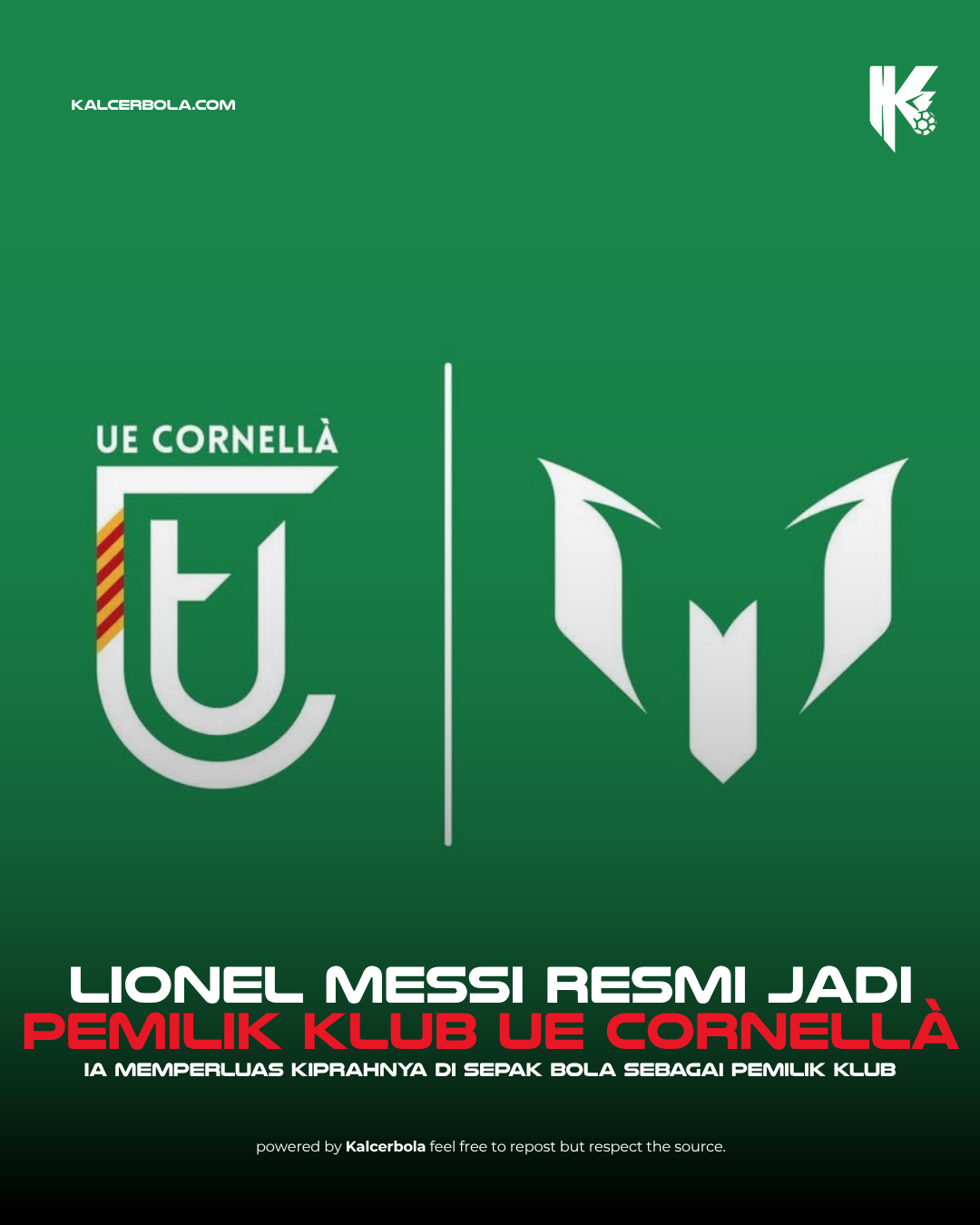 Messi Resmi Jadi Pemilik UE Cornellà