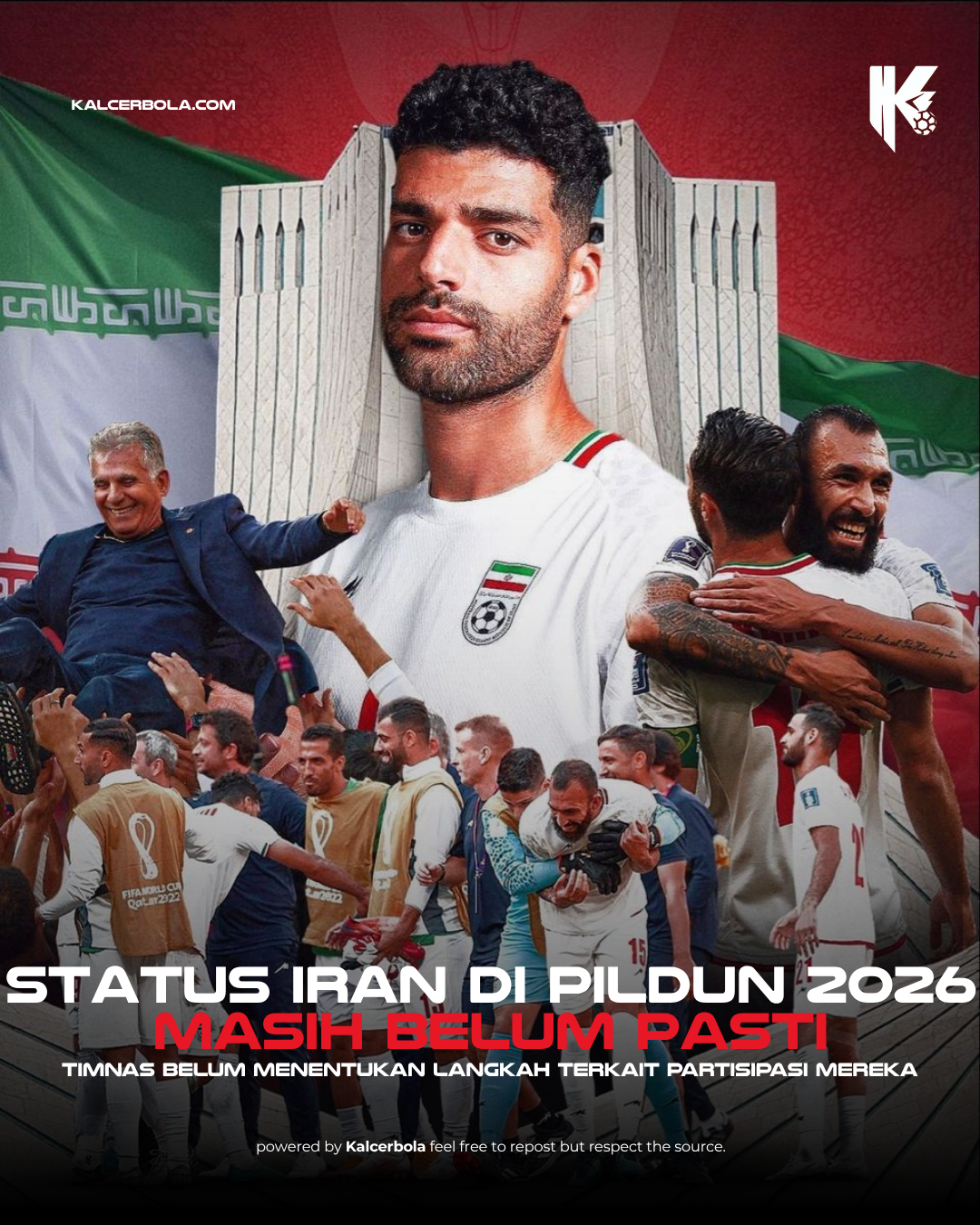 Status Iran di Pildun 2026 Masih Belum Pasti