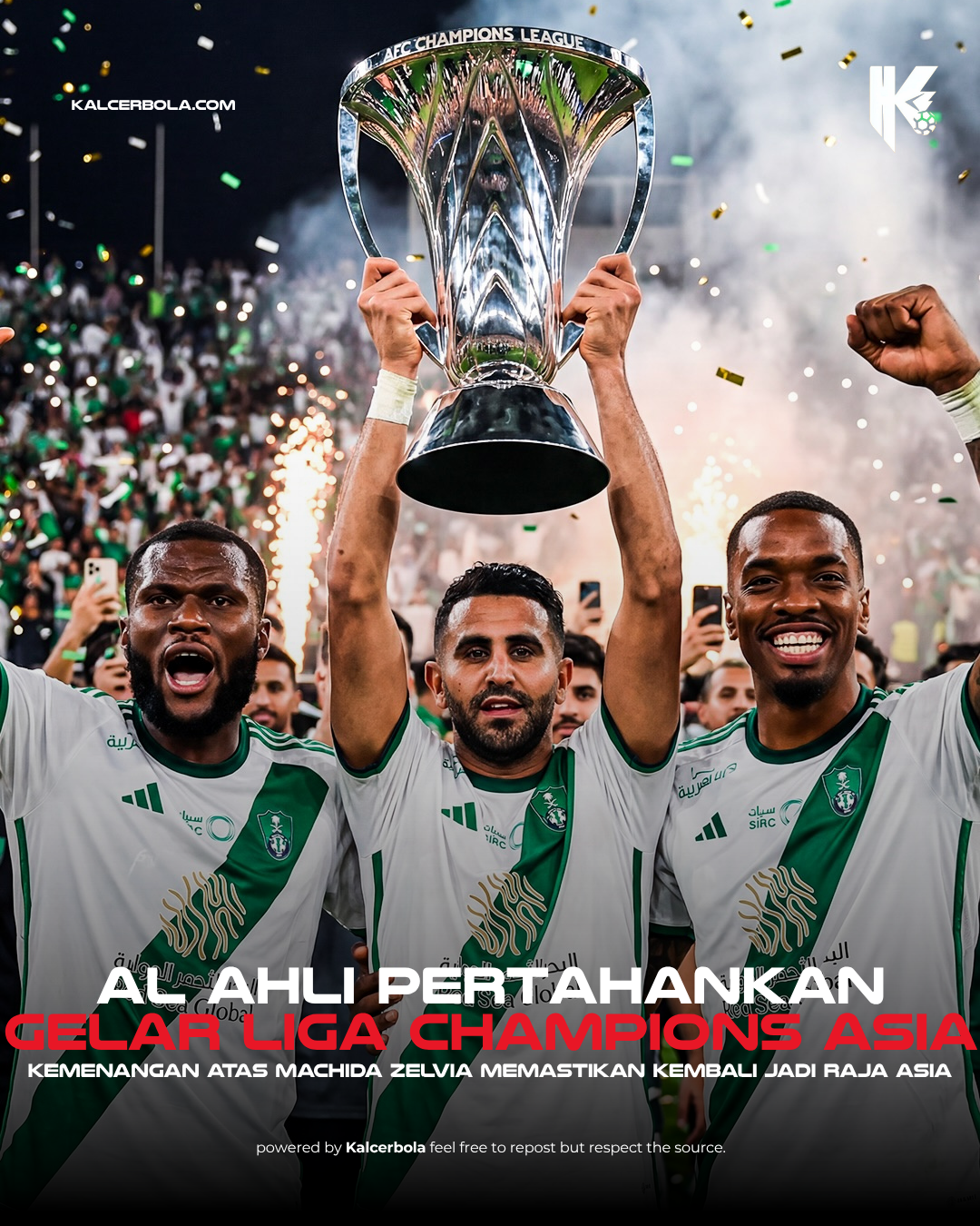 Al Ahli Pertahankan Gelar Liga Champions Asia