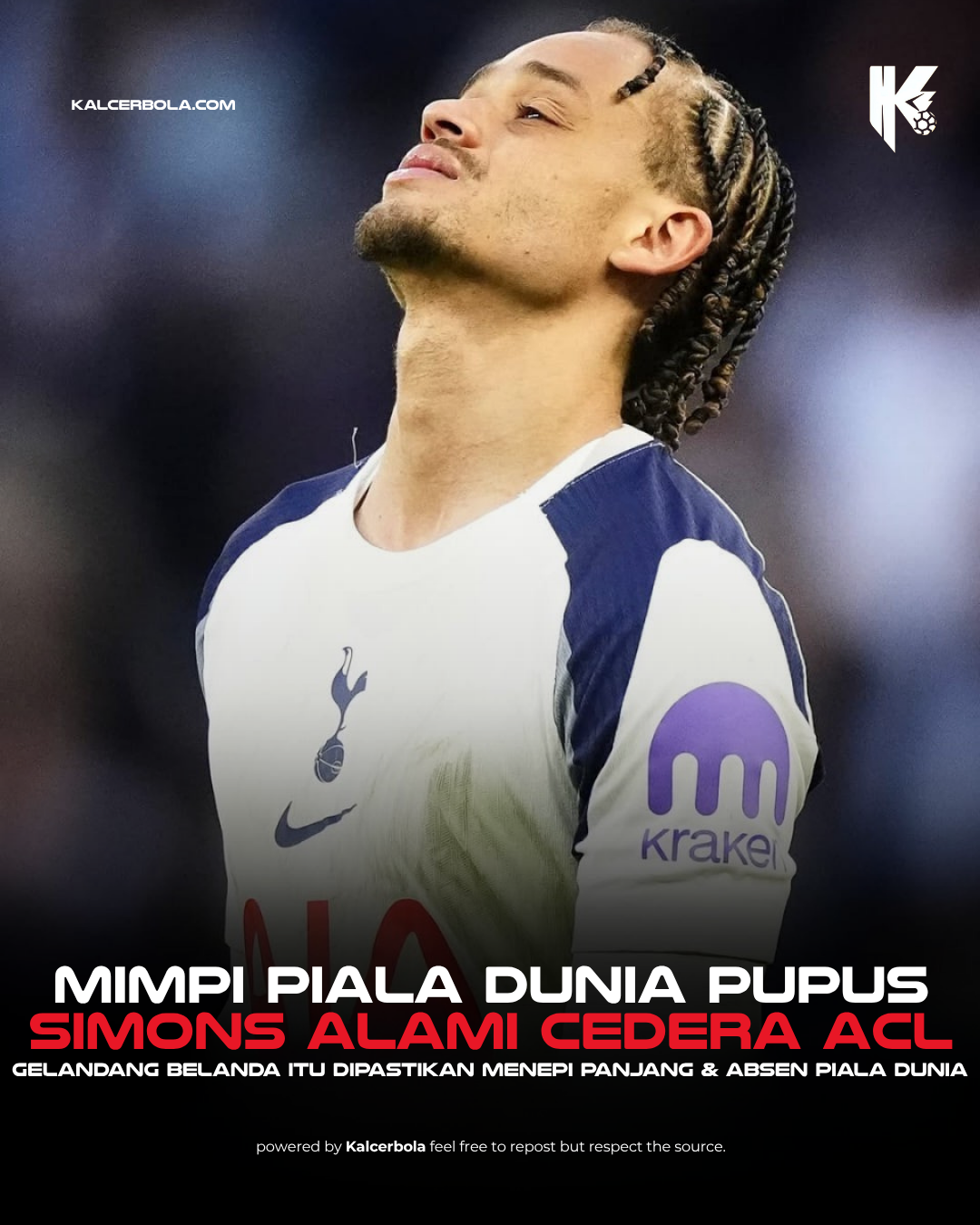 Simons Cedera ACL, Absen Piala Dunia 2026