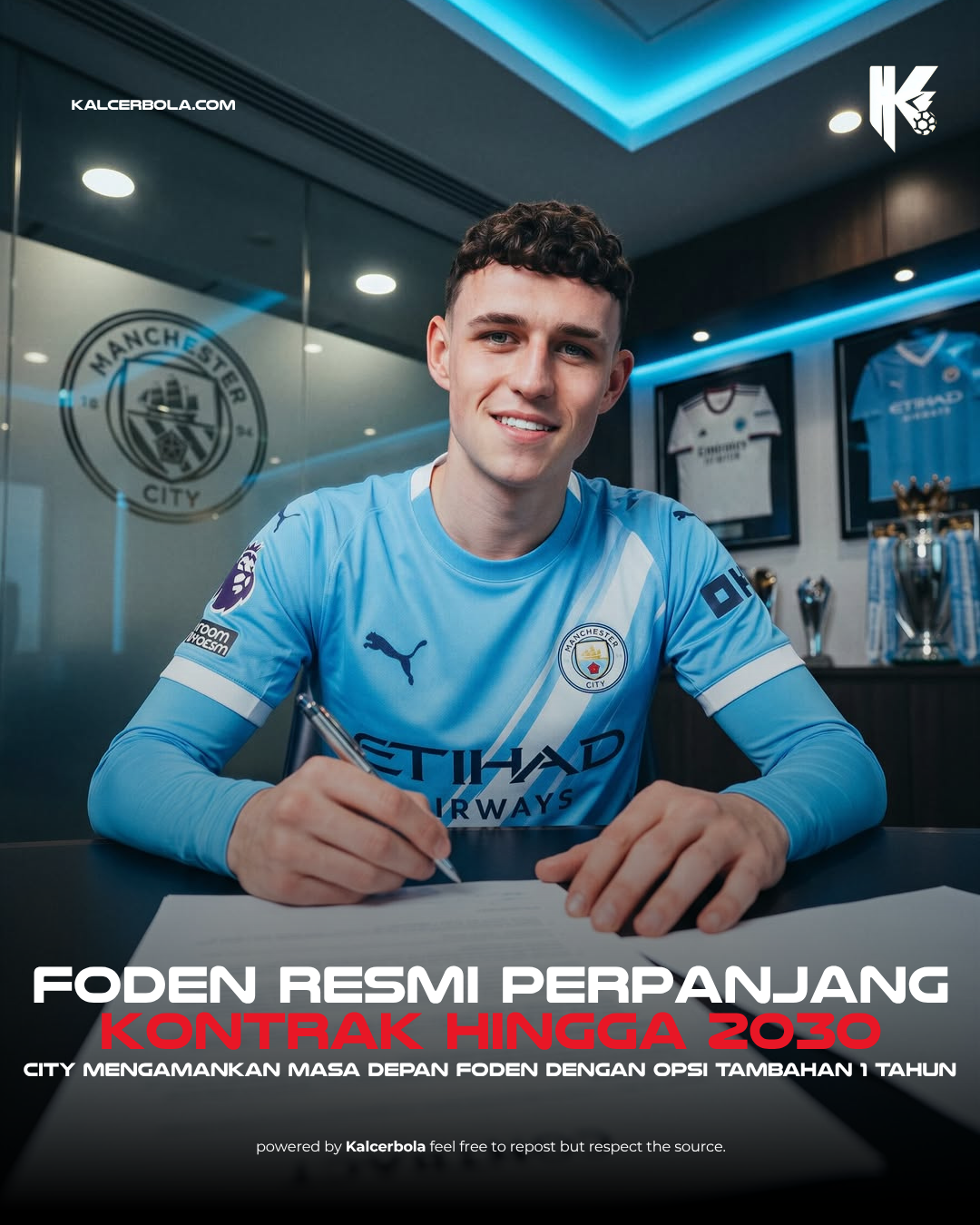 Foden Resmi Perpanjang Kontrak Hingga 2030
