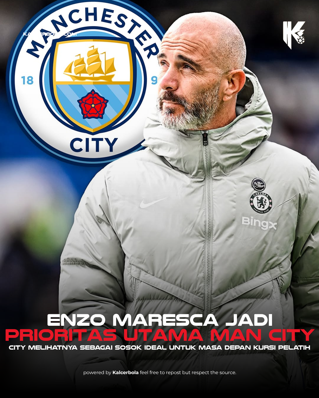 Enzo Maresca Jadi Prioritas Utama Man City