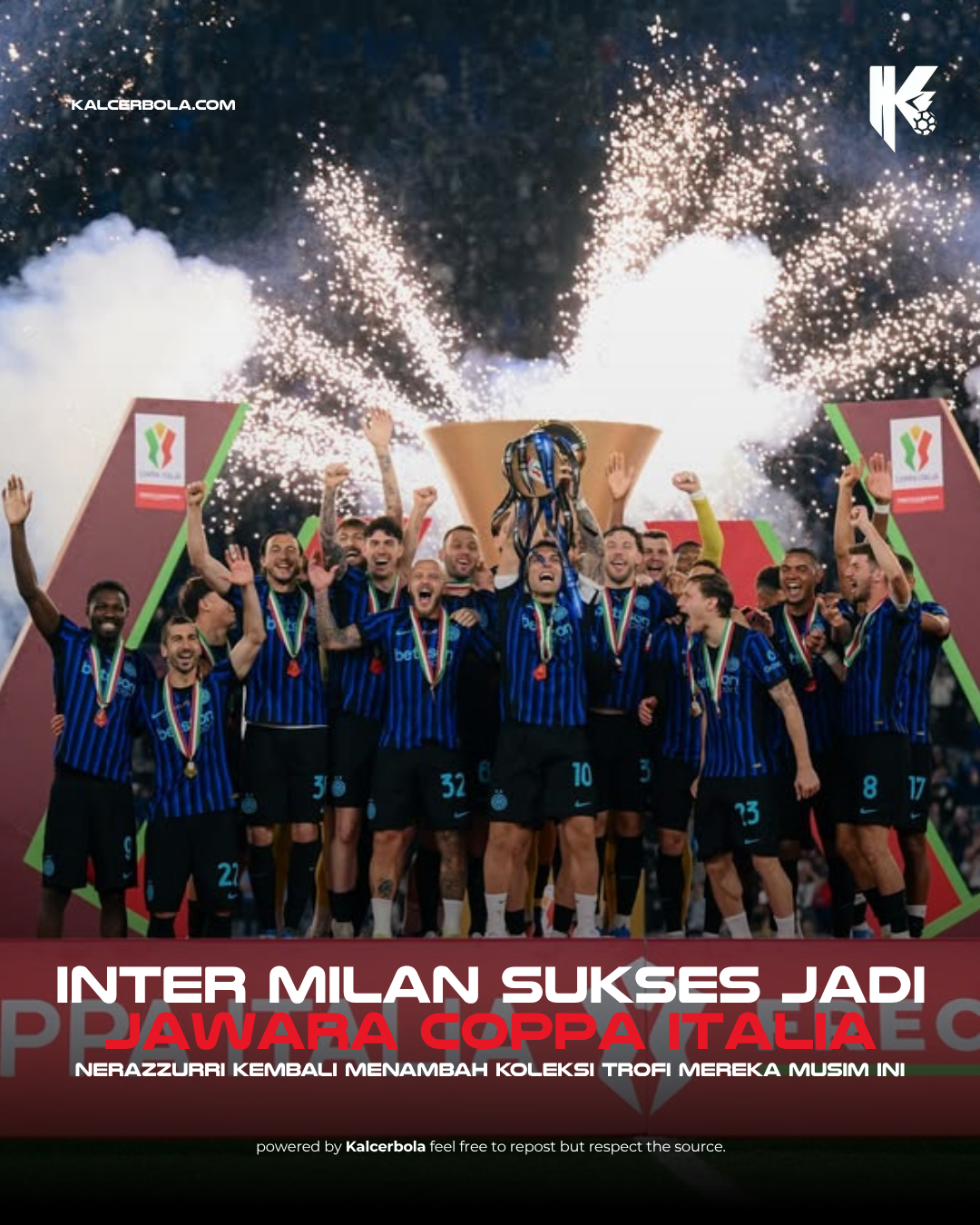 Inter Milan Sukses Jadi Jawara Coppa Italia