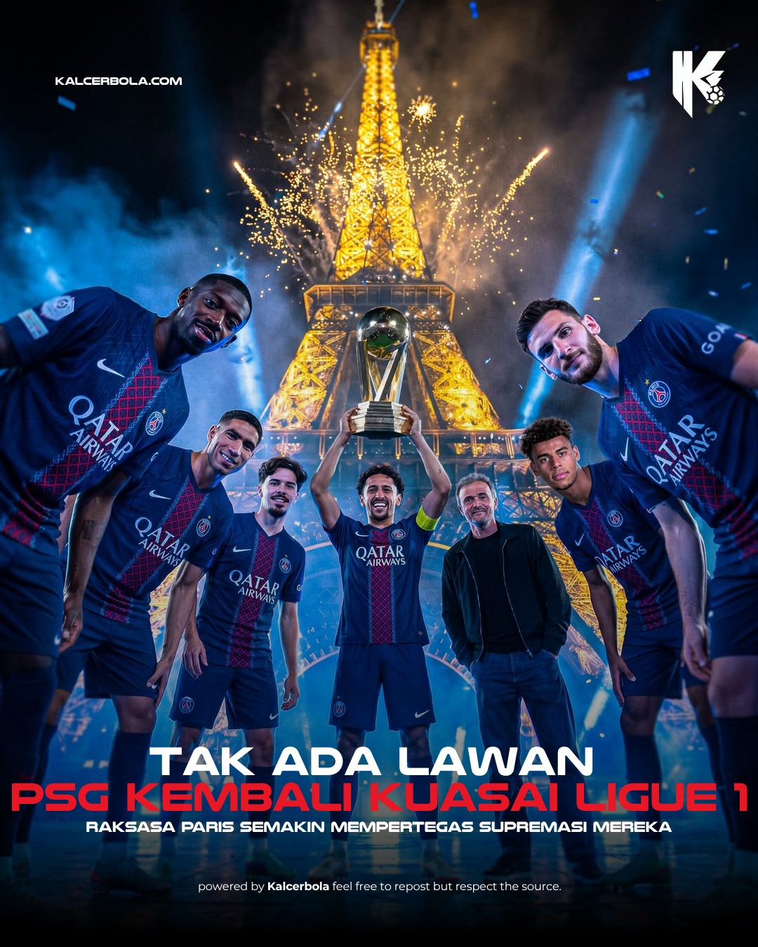 Tak Ada Lawan, PSG Kembali Kuasai Ligue 1