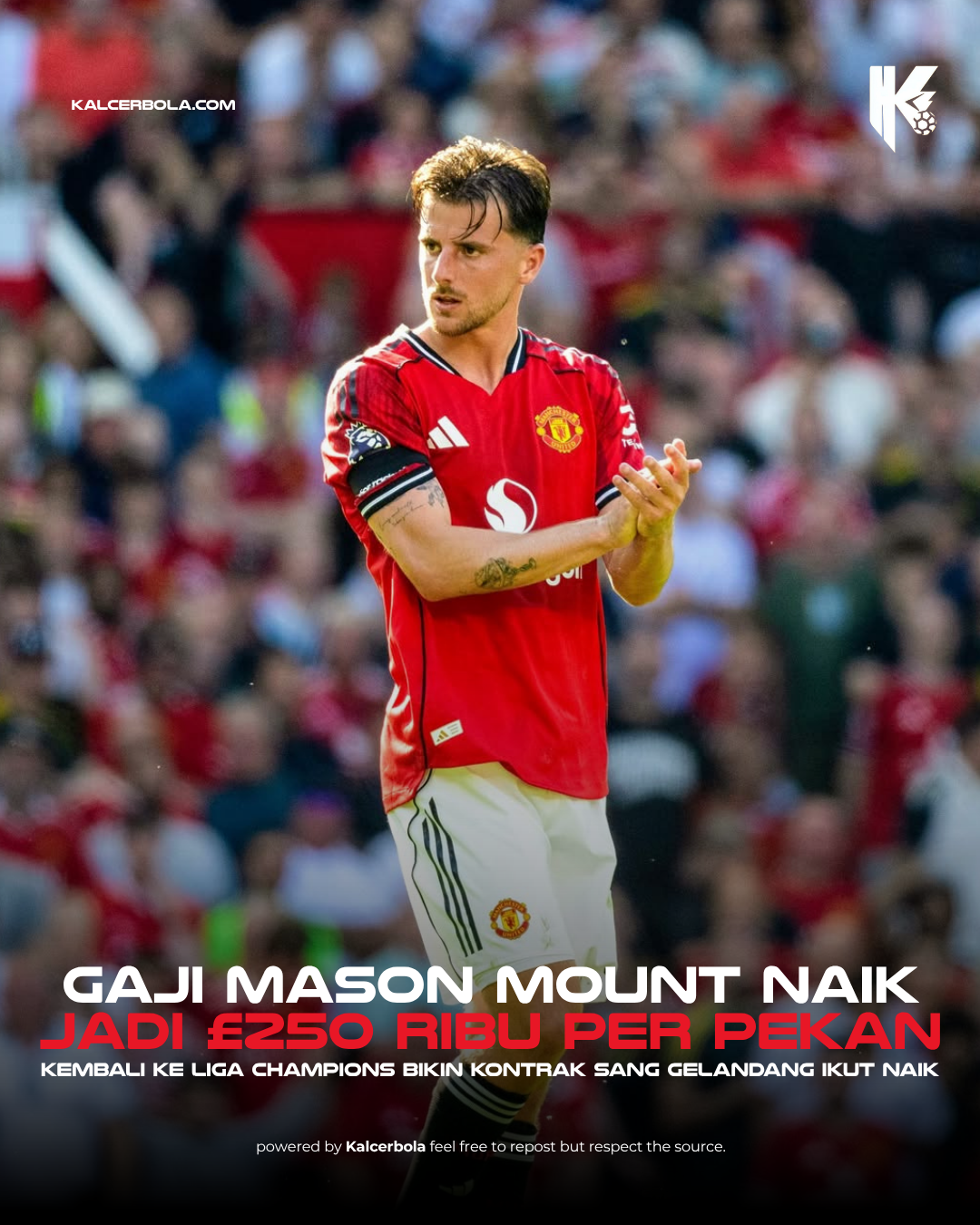 Gaji Mason Mount Naik Jadi £250 Ribu per Pekan