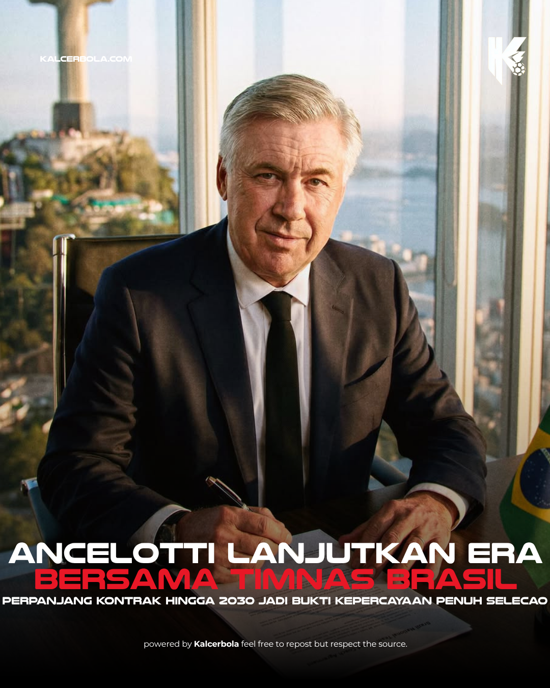 Ancelotti Lanjutkan Era Bersama Timnas Brasil