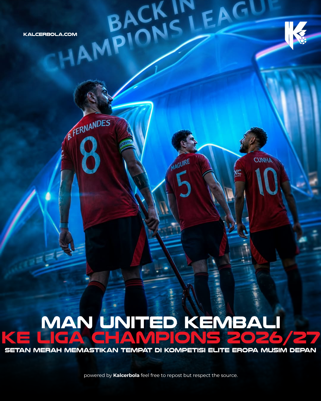 Man United Kembali ke Liga Champions 2026/27